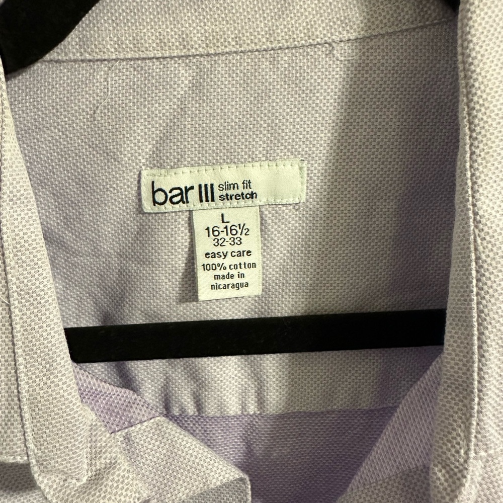 Bar III Men's Casual Button Down Shirt - Light Purple